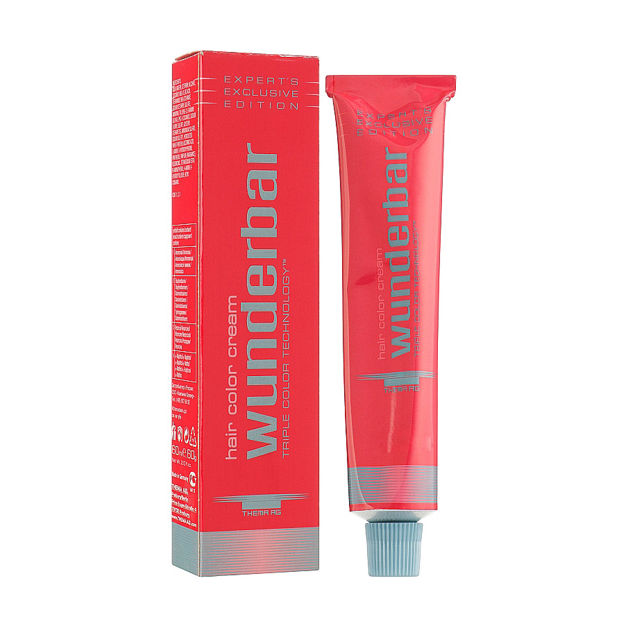 Перманентна крем-фарба для волосся Wunderbar Hair Color Cream 5/56 Light Brown Mahogany Violet, 60 мл